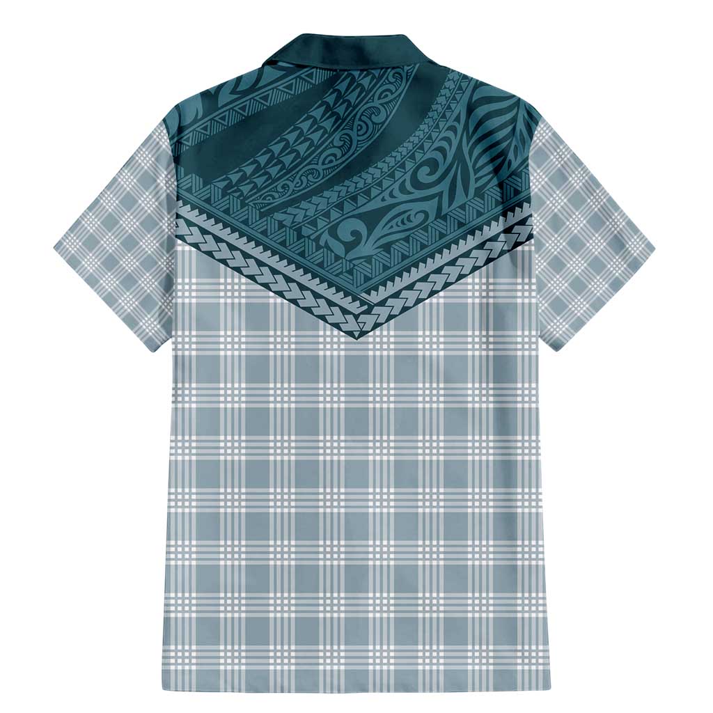 Aloha Hawaii Cowboys Paniolo Family Matching Mermaid Dress and Hawaiian Shirt Teal Palaka LT7 - Polynesian Pride