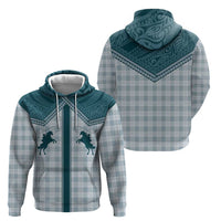 Aloha Hawaii Cowboys Paniolo Hoodie Teal Palaka - Polynesian Pride