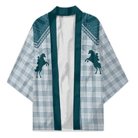 Aloha Hawaii Cowboys Paniolo Kimono Teal Palaka LT7 Unisex Teal - Polynesian Pride