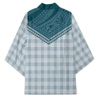 Aloha Hawaii Cowboys Paniolo Kimono Teal Palaka LT7 - Polynesian Pride