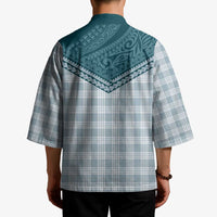 Aloha Hawaii Cowboys Paniolo Kimono Teal Palaka LT7 - Polynesian Pride