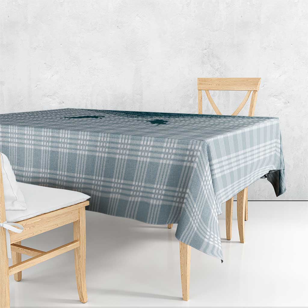 Aloha Hawaii Cowboys Paniolo Tablecloth Teal Palaka - Polynesian Pride