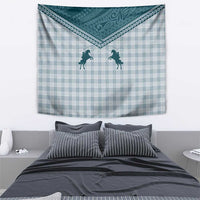 Aloha Hawaii Cowboys Paniolo Tapestry Teal Palaka LT7 - Polynesian Pride