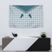 Aloha Hawaii Cowboys Paniolo Tapestry Teal Palaka LT7 - Polynesian Pride