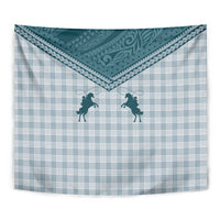 Aloha Hawaii Cowboys Paniolo Tapestry Teal Palaka LT7 - Polynesian Pride