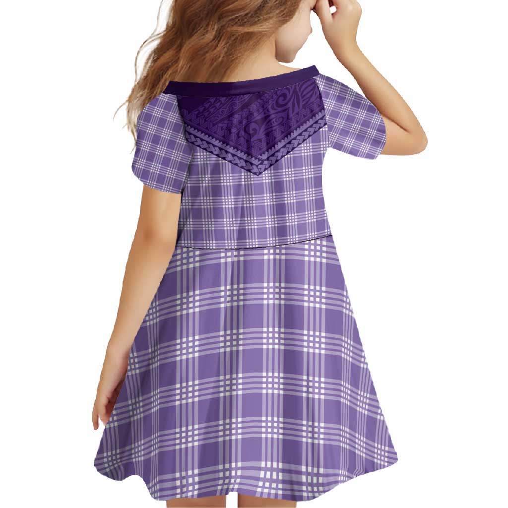 Aloha Hawaii Cowboys Paniolo Family Matching Off Shoulder Maxi Dress and Hawaiian Shirt Violet Palaka LT7 - Polynesian Pride