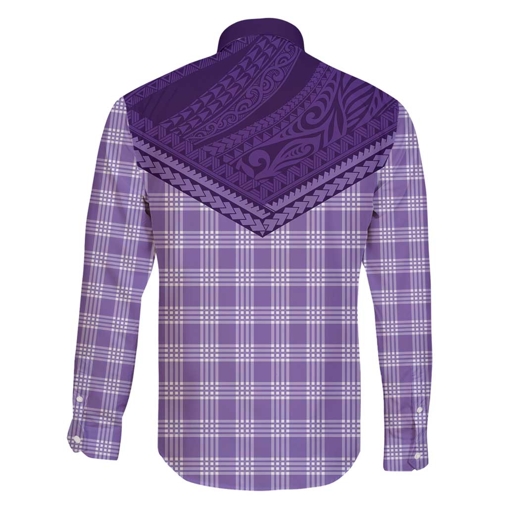 Aloha Hawaii Cowboys Paniolo Family Matching Summer Maxi Dress and Hawaiian Shirt Violet Palaka LT7 - Polynesian Pride