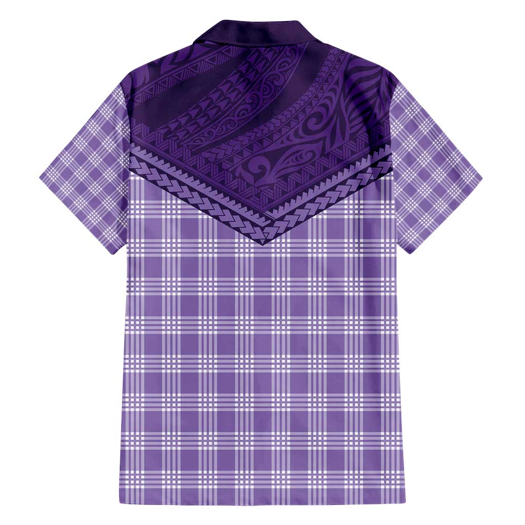 Aloha Hawaii Cowboys Paniolo Family Matching Tank Maxi Dress and Hawaiian Shirt Violet Palaka LT7 - Polynesian Pride