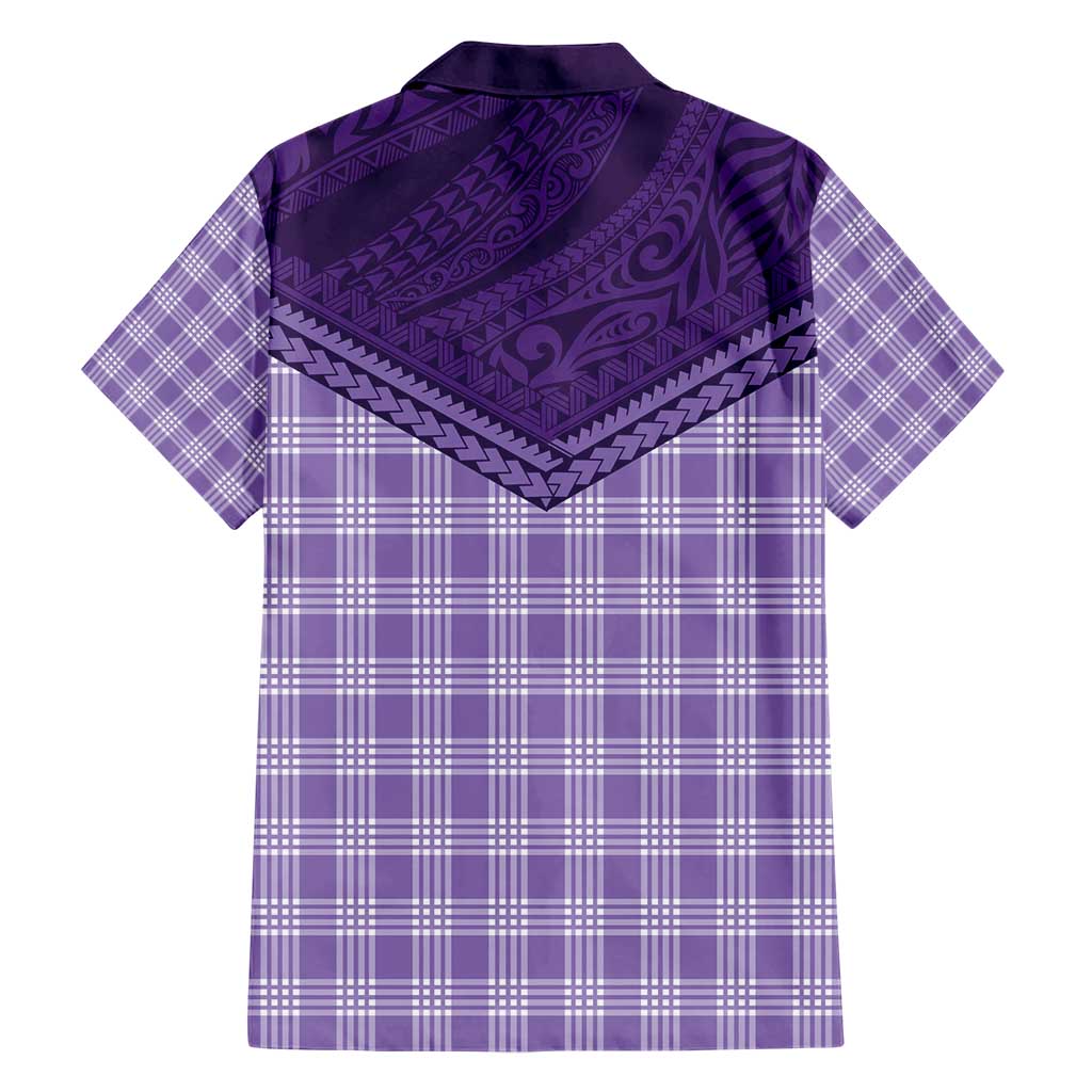 Aloha Hawaii Cowboys Paniolo Hawaiian Shirt Violet Palaka - Polynesian Pride