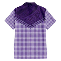 Aloha Hawaii Cowboys Paniolo Hawaiian Shirt Violet Palaka - Polynesian Pride