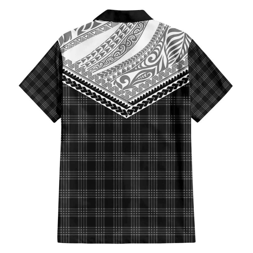 Aloha Hawaii Cowboys Paniolo Family Matching Off Shoulder Maxi Dress and Hawaiian Shirt Black Palaka LT7 - Polynesian Pride