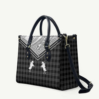 Aloha Hawaii Cowboys Paniolo Leather Bag Black Palaka LT7 Black - Polynesian Pride