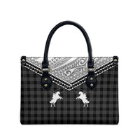 Aloha Hawaii Cowboys Paniolo Leather Bag Black Palaka LT7 - Polynesian Pride