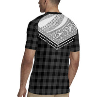 Aloha Hawaii Cowboys Paniolo Rugby Jersey Black Palaka LT7 - Polynesian Pride