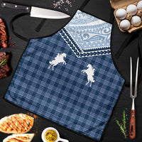 Aloha Hawaii Cowboys Paniolo Apron Navy Blue Palaka - Polynesian Pride