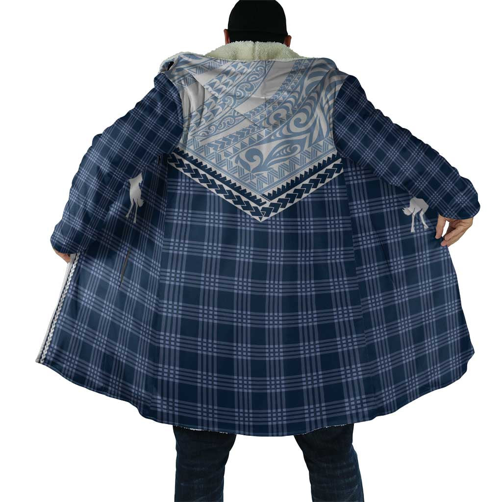 Aloha Hawaii Cowboys Paniolo Cloak Navy Blue Palaka - Polynesian Pride
