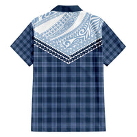 Aloha Hawaii Cowboys Paniolo Family Matching Summer Maxi Dress and Hawaiian Shirt Navy Blue Palaka LT7 - Polynesian Pride