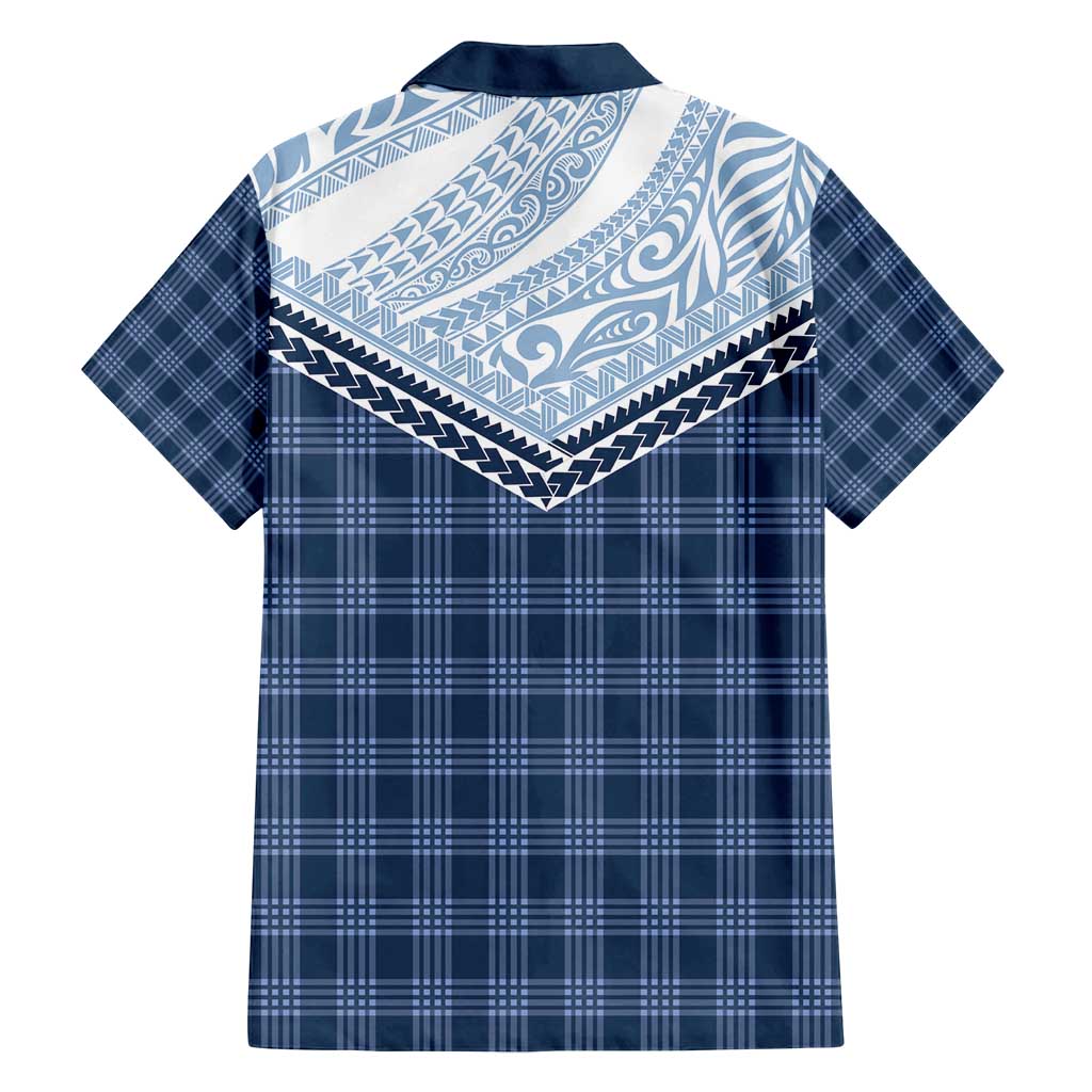 Aloha Hawaii Cowboys Paniolo Family Matching Tank Maxi Dress and Hawaiian Shirt Navy Blue Palaka LT7 - Polynesian Pride