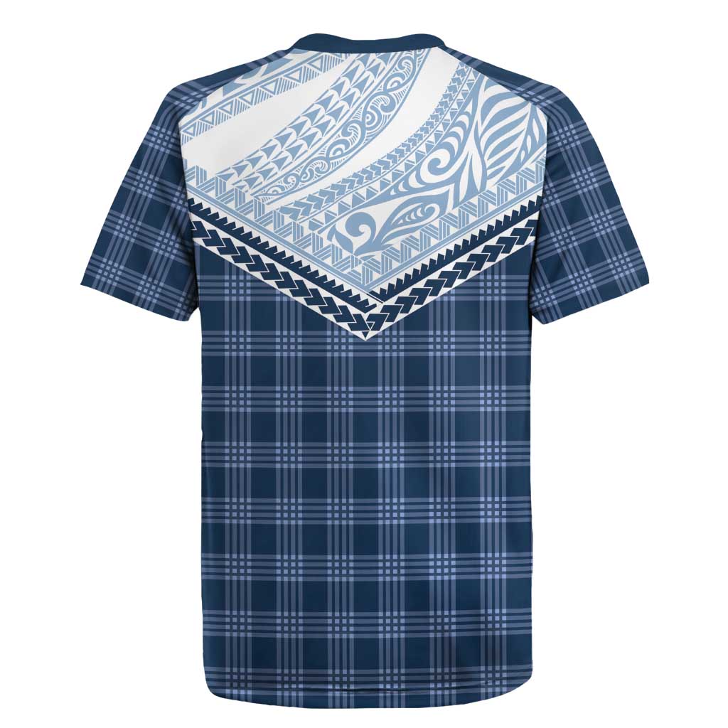 Aloha Hawaii Cowboys Paniolo Rugby Jersey Navy Blue Palaka - Polynesian Pride