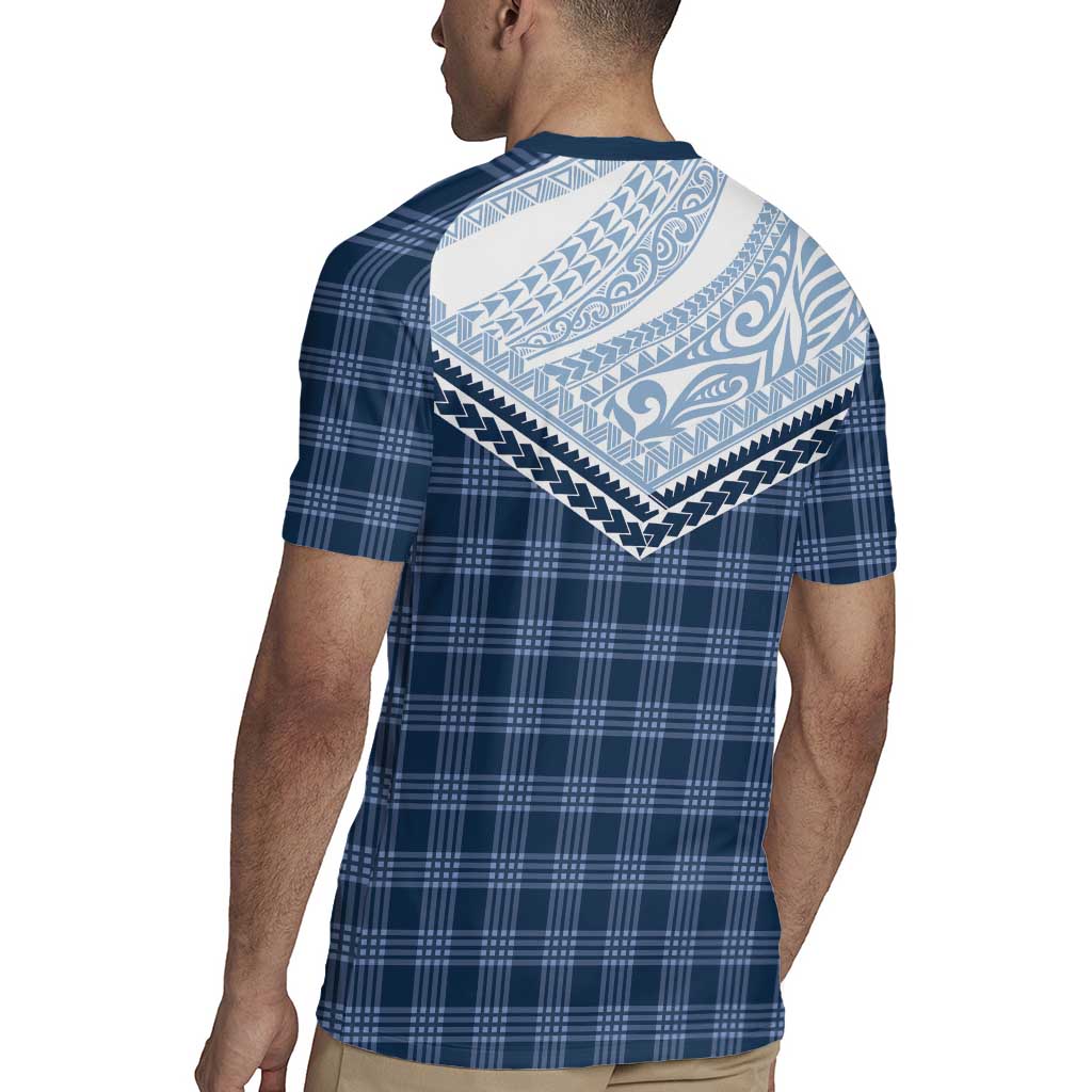 Aloha Hawaii Cowboys Paniolo Rugby Jersey Navy Blue Palaka - Polynesian Pride