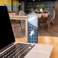 Aloha Hawaii Cowboys Paniolo Skinny Tumbler Navy Blue Palaka - Polynesian Pride