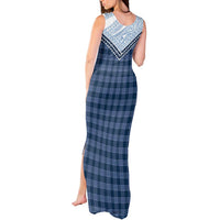Aloha Hawaii Cowboys Paniolo Tank Maxi Dress Navy Blue Palaka - Polynesian Pride