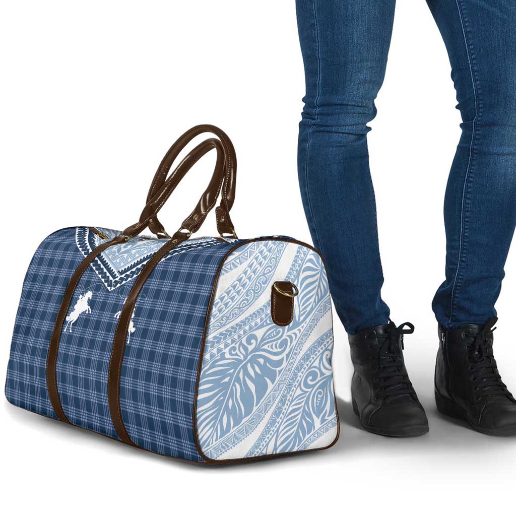 Aloha Hawaii Cowboys Paniolo Travel Bag Navy Blue Palaka - Polynesian Pride