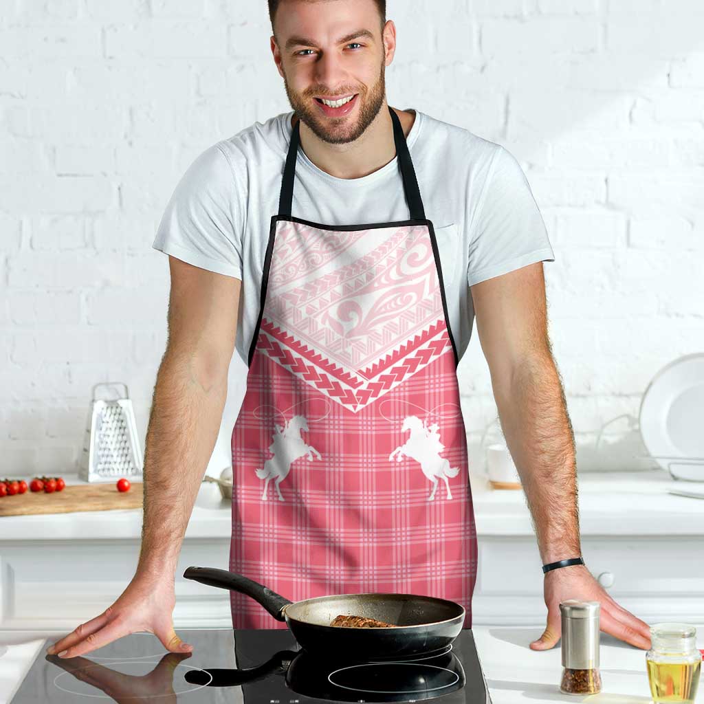 Aloha Hawaii Cowboys Paniolo Apron Rose Palaka - Polynesian Pride