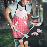 Aloha Hawaii Cowboys Paniolo Apron Rose Palaka - Polynesian Pride