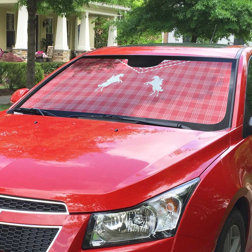 Aloha Hawaii Cowboys Paniolo Auto Sun Shade Rose Palaka - Polynesian Pride