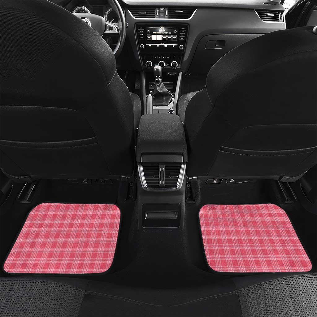 Aloha Hawaii Cowboys Paniolo Car Mats Rose Palaka LT7 Set 2pcs - Back Pink - Polynesian Pride