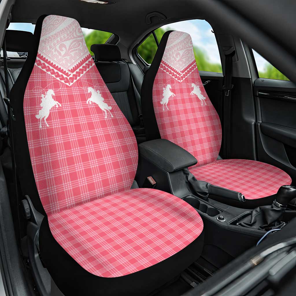 Aloha Hawaii Cowboys Paniolo Car Seat Cover Rose Palaka - Polynesian Pride
