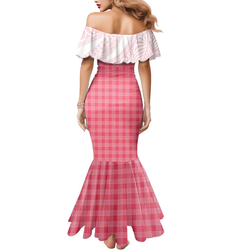Aloha Hawaii Cowboys Paniolo Family Matching Mermaid Dress and Hawaiian Shirt Rose Palaka LT7 - Polynesian Pride