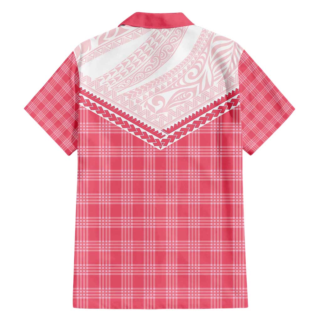 Aloha Hawaii Cowboys Paniolo Family Matching Off Shoulder Short Dress and Hawaiian Shirt Rose Palaka LT7 - Polynesian Pride