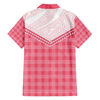 Aloha Hawaii Cowboys Paniolo Family Matching Off Shoulder Short Dress and Hawaiian Shirt Rose Palaka LT7 - Polynesian Pride