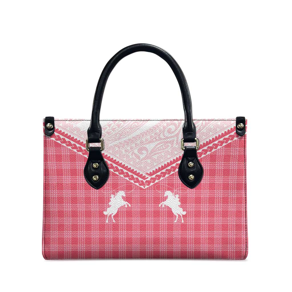 Aloha Hawaii Cowboys Paniolo Leather Bag Rose Palaka LT7 - Polynesian Pride