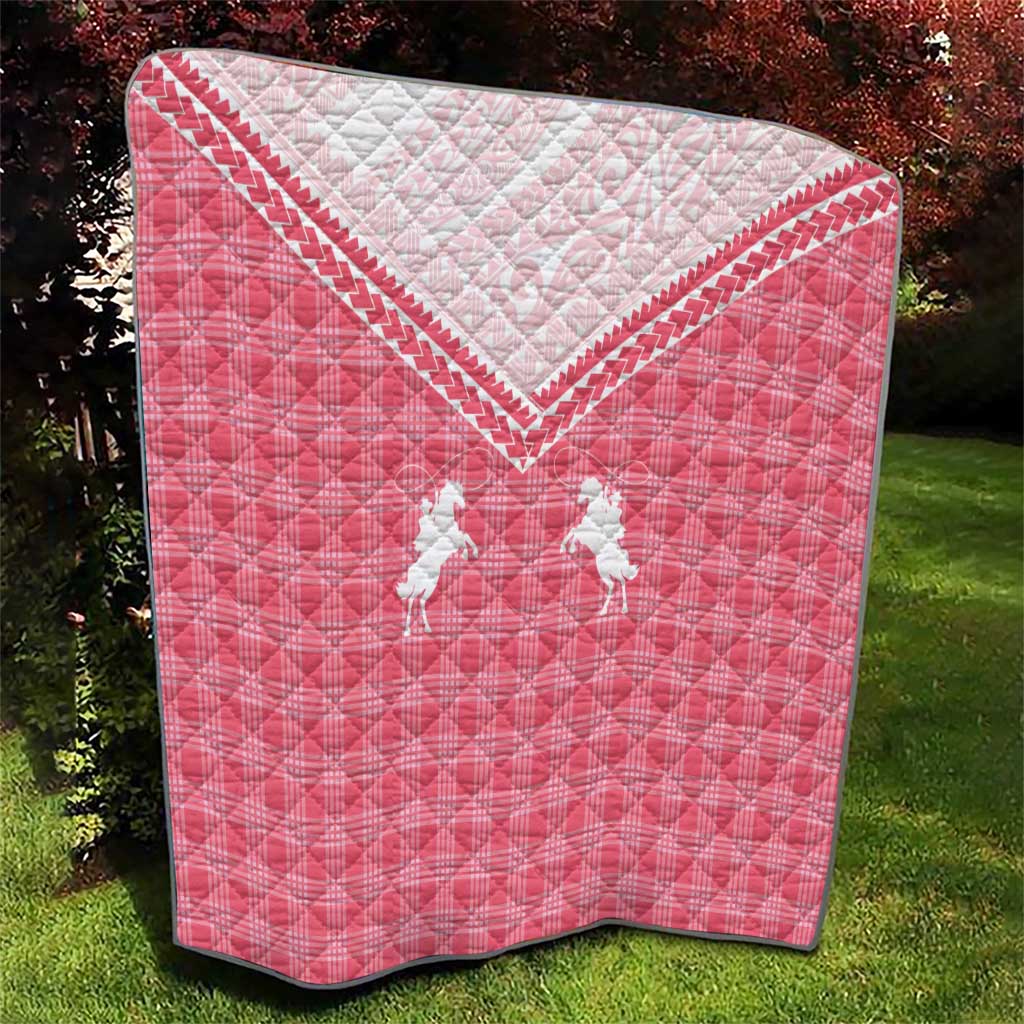 Aloha Hawaii Cowboys Paniolo Quilt Rose Palaka LT7 - Polynesian Pride