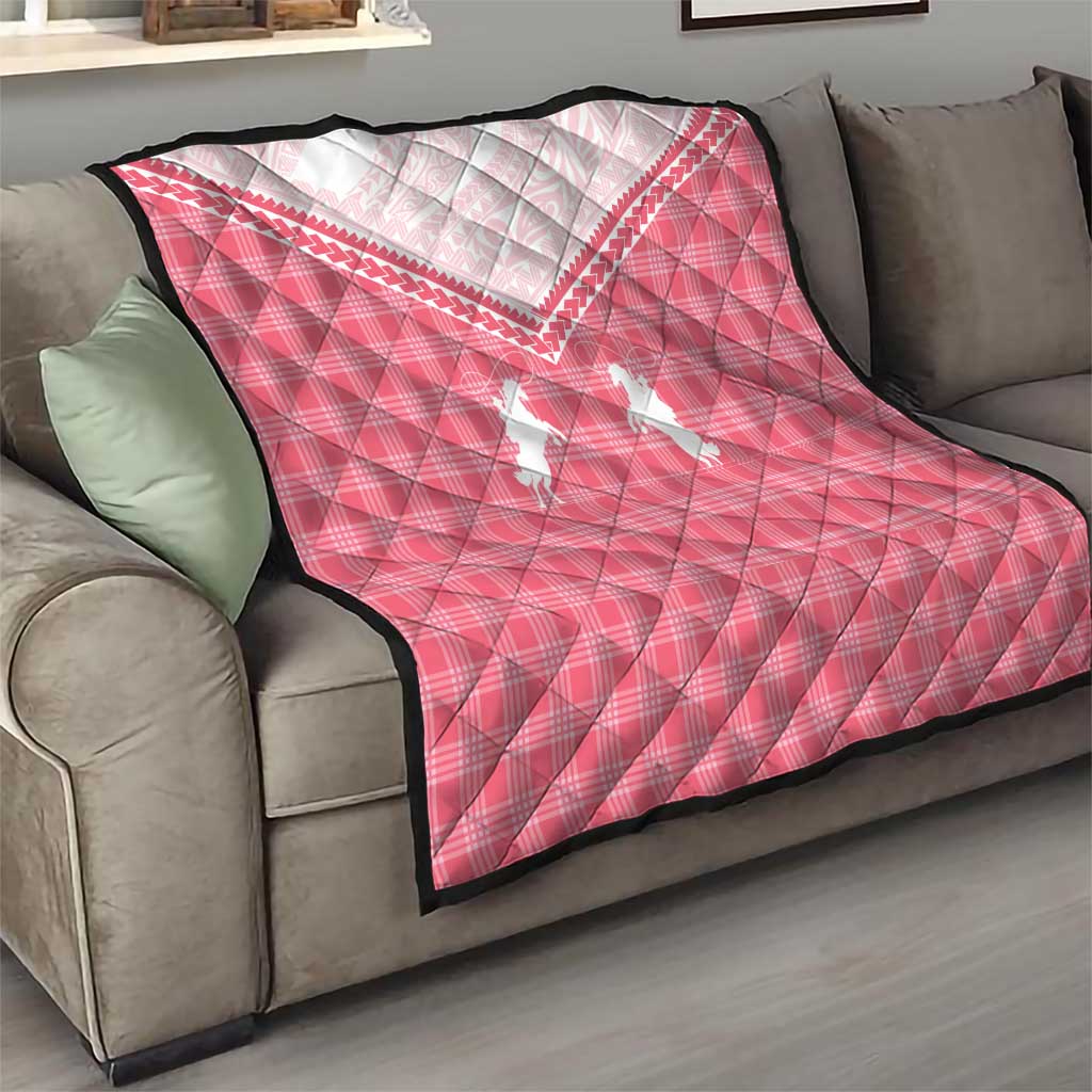 Aloha Hawaii Cowboys Paniolo Quilt Rose Palaka LT7 - Polynesian Pride