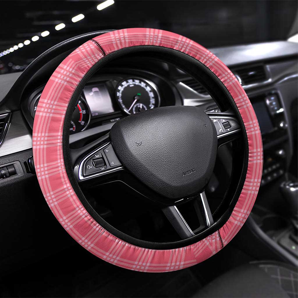 Aloha Hawaii Cowboys Paniolo Steering Wheel Cover Rose Palaka - Polynesian Pride