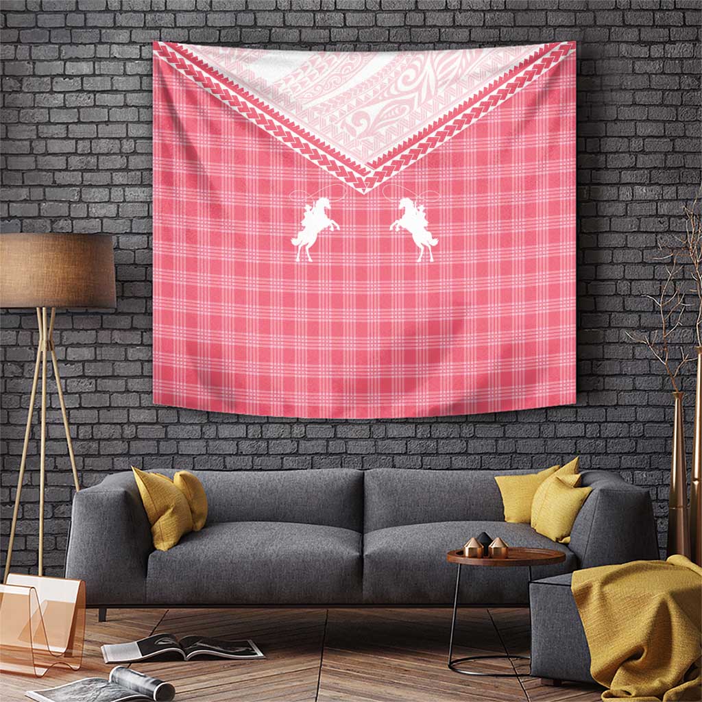 Aloha Hawaii Cowboys Paniolo Tapestry Rose Palaka - Polynesian Pride