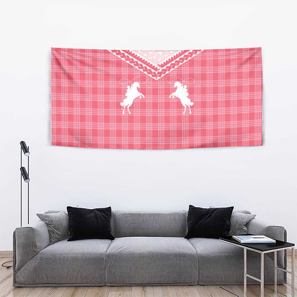 Aloha Hawaii Cowboys Paniolo Tapestry Rose Palaka - Polynesian Pride