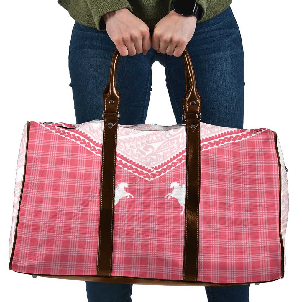 Aloha Hawaii Cowboys Paniolo Travel Bag Rose Palaka - Polynesian Pride