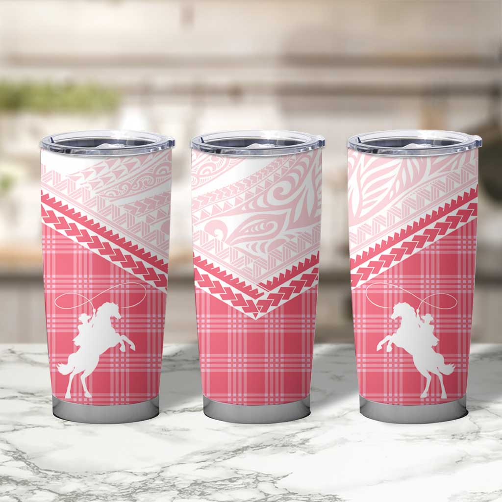 Aloha Hawaii Cowboys Paniolo Tumbler Cup Rose Palaka - Polynesian Pride