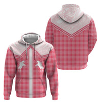 Aloha Hawaii Cowboys Paniolo Zip Hoodie Rose Palaka - Polynesian Pride