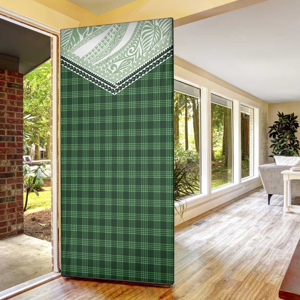 Aloha Hawaii Cowboys Paniolo Door Cover Forest Green Palaka - Polynesian Pride