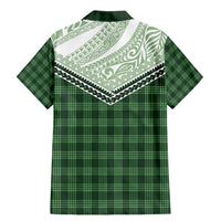 Aloha Hawaii Cowboys Paniolo Family Matching Mermaid Dress and Hawaiian Shirt Forest Green Palaka LT7 - Polynesian Pride