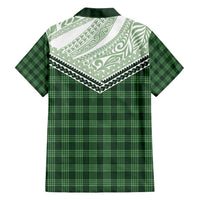 Aloha Hawaii Cowboys Paniolo Family Matching Tank Maxi Dress and Hawaiian Shirt Forest Green Palaka LT7 - Polynesian Pride