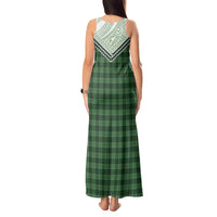 Aloha Hawaii Cowboys Paniolo Tank Maxi Dress Forest Green Palaka - Polynesian Pride