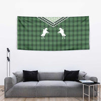 Aloha Hawaii Cowboys Paniolo Tapestry Forest Green Palaka - Polynesian Pride