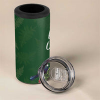 Kia Ora New Zealand Floral 4 in 1 Can Cooler Tumbler Sage Green LT7 - Polynesian Pride